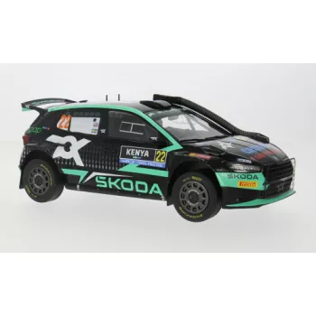   Ixo-Models - Skoda Fabia Rally2, WRC, Safari Rallye Kenia, 2024, #22, 1:18