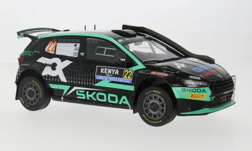 Ixo-Models - Skoda Fabia Rally2, WRC, Safari Rallye Kenia, 2024, #22, 1:18