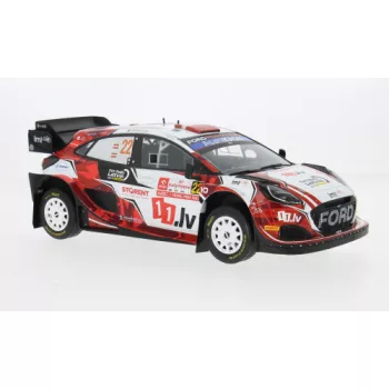   Ixo-Models - Ford Puma Rally1 Rally WM Rallye Polen 2024 #22 M.Sesks/R.Francis 1:18