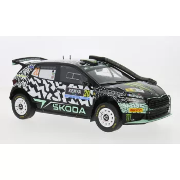   Ixo-Models - Skoda Fabia Rally2 Rally WM Safari Rallye Kenia 2024 #22
