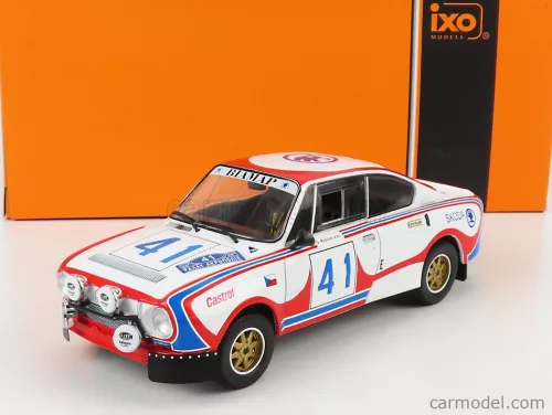 Ixo-Models - Skoda 130Rs (Night Version) N 41 Rally Acropolis 1979 S.Kvaizar - J.Kotec White Red Blue