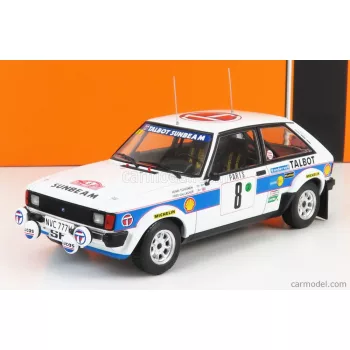   Ixo-Models - Talbot Sunbeam Lotus (Night Version) N 8 Rally Montecarlo 1981 H.Toivonen - F.Gallagher White Light Blue