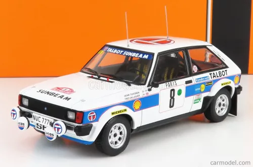 Ixo-Models - Talbot Sunbeam Lotus (Night Version) N 8 Rally Montecarlo 1981 H.Toivonen - F.Gallagher White Light Blue