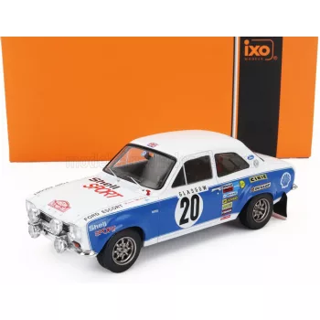   Ixo-Models - FORD ENGLAND ESCORT MKI RS 1600 (night version) N 20 4th RALLY MONTECARLO 1973 HANNU MIKKOLA - JIM PORTER BLUE WHITE