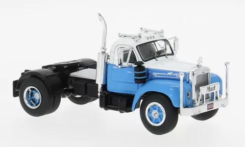 Ixo-Models - Mack B 61, blau/weiss, 1953, 1:64