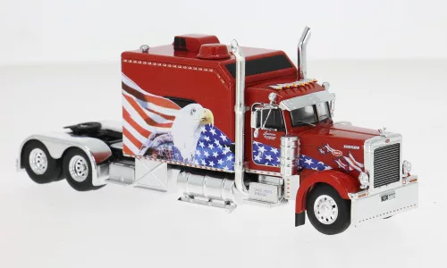 Ixo-Models -  Peterbilt 379 Custom rot/Dekor 2002 1:64