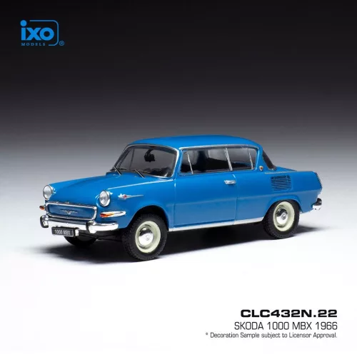 Ixo-Models - 1:43 Skoda 1000 MBX, blue, 1966 - IXO