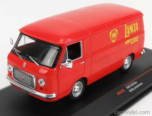 Ixo-Models - Fiat 238 Furgone Van 1S Rally Assistance Lancia Reparto Corse 1971 Red