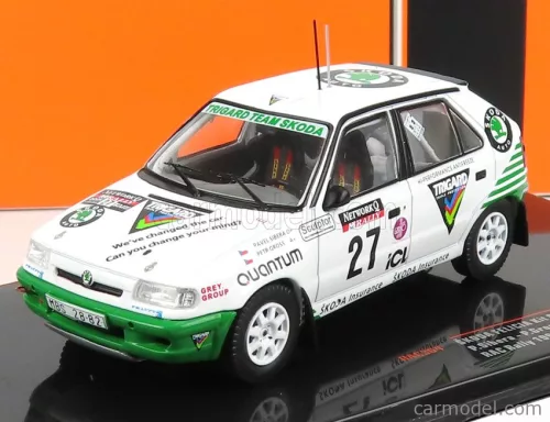 Ixo-Models - Skoda Felicia Kit Car N 27 Rally Rac Lombard 1995 S.Sibera - P.Gross White Green