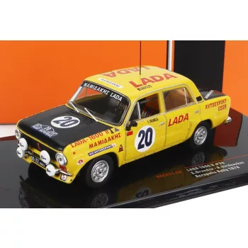   Ixo-Models - LADA FIAT 1600R N 20 ALLY ACROPOLIS 1978 S.BRUNDZA - A.GIRDAUSKAS YELLOW MATT BLACK