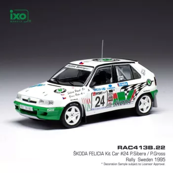   Ixo-Models - 1:43 Skoda Felicia Kit Car - No.24 - Rallye WM - Rally Schweden - P.Sibera/P.Gross - 1995