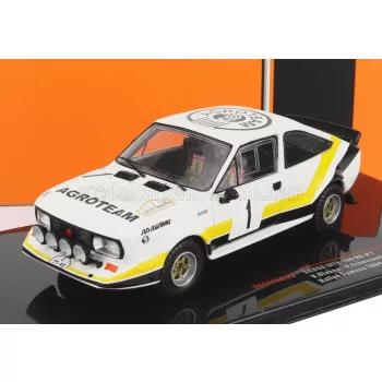   Ixo-Models - SKODA 160RS MTX (night version) N 1 RALLY SUMAVA 1984 V.BLAHNA - P.SCOVANEK WHITE BLACK YELLOW