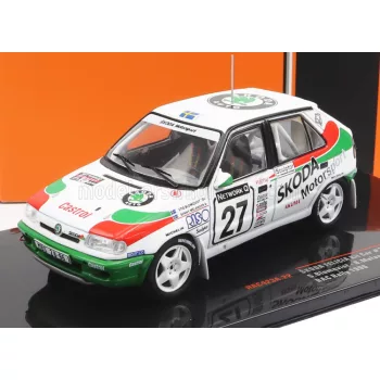  Ixo-Models - SKODA FELICIA TEAM SKODA MOTORSPORT N 27 3rd RALLY RAC LOMBARD 1996 S.BLOMQVIST - B.MELANDER WHITE RED