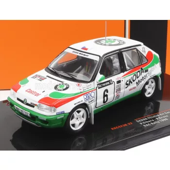   Ixo-Models - SKODA FELICIA TEAM SKODA MOTORSPORT N 6 RALLY RAC LOMBARD 1996 P.SIBERA - P.GROSS WHITE RED