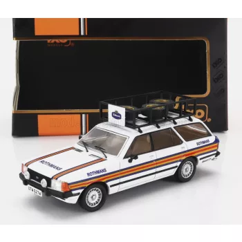   Ixo-Models - FORD ENGLAND GRANADA MKII TOURER TEAM ROTHMANS RALLY ASSISTANCE 1980 WHITE BLUE YELLOW