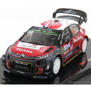   Ixo-Models - Citroen C3 Wrc Abu Dhabi N 11 Rally Tour De Corse 2018 S.Loeb - D.Elena Red White Grey
