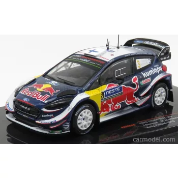   Ixo-Models - Ford England Fiesta Wrc Red Bull N 3 Rally Finland 2018 T.Suninen - M.Markkula Blue White Yellow Red