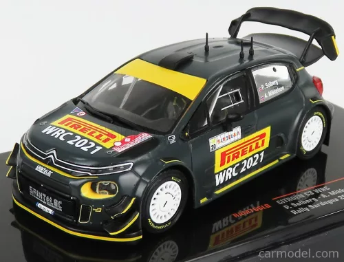 Ixo-Models - Citroen C3 Wrc N 20 Rally Sardegna Italy 2020 P.Solberg - A.Mikkelsen Matt Black