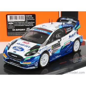   Ixo-Models - Ford England Fiesta Wrc N 3 Rally Montecarlo 2021 T.Suninen - M.Markkula Blue White