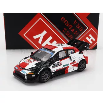   Ixo-Models - TOYOTA YARIS GR RALLY1 TEAM TOYOTA GAZOO RACING WRT N 1 4th RALLY SAFARI KENYA 2022 SEBASTIAN OGIER - BENJAMIN VEILLAS BLACK WHITE RED