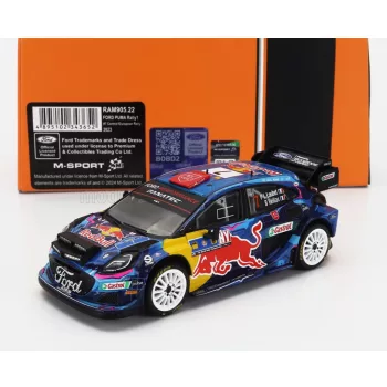   Ixo-Models - FORD ENGLAND PUMA RALLY1 RED BULL TEAM M-SPORT FORD WRT (night version) N 7 RALLY CENTRAL EUROPEAN 2023 PIERRE LOUIS LOUBET - BENJAMIN VEILLAS BLUE BLACK