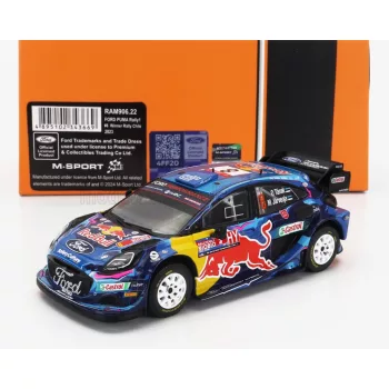   Ixo-Models - FORD ENGLAND PUMA RALLY1 RED BULL TEAM M-SPORT FORD WRT N 8 WINNER RALLY CHILE 2023 OTT TANAK - MARTIN JARVEOJA BLUE BLACK