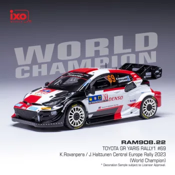   Ixo-Models - 1:43 Toyota GR Yaris Rally1 #69, Rovanper Halttunen, Central European Rally 2023 (World Champion)