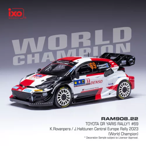 Ixo-Models - 1:43 Toyota GR Yaris Rally1 #69, Rovanper Halttunen, Central European Rally 2023 (World Champion)