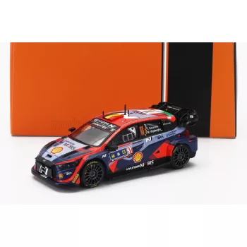   Ixo-Models - HYUNDAI i20 N RALLY1 TEAM SHELL MOBIS WRT N 11 WINNER RALLY CENTRAL EUROPEAN 2023 THIERRY NEUVILLE - MARTIJN WYDAEGHE 2 TONE BLUE RED