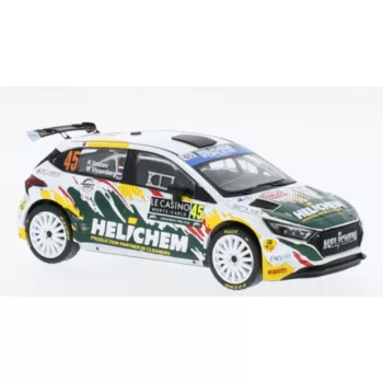   Ixo-Models - HYUNDAI i20 N RALLY2 N 45 RALLY MONTECARLO 2024 HENK VOSSEN - WILLEM VISSENBERG WHITE GREEN YELLOW