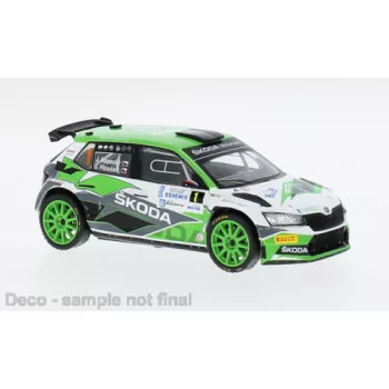   Ixo-Models - Skoda Fabia Rally2 EVO, Rallye Bohemia, 2021, #1, 1:43