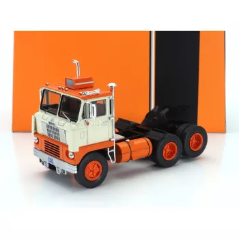   Ixo-Models - WHITE 7400 TRACTOR TRUCK 2-ASSI 1960 CREAM ORANGE