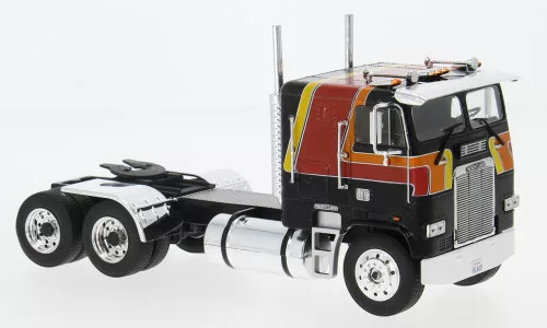 Ixo-Models - Freightliner FLA, schwarz/orange, 1993, 1:43