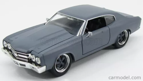Jada - Chevrolet Dom'S Chevelle 454Ss 1970 - Fast & Furious Iv (2009) - Solo Parti Originali - Original Parts Primer Matt Grey