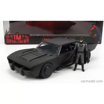   Jada - Batman Batmobile With Figure 2022 - The Batman Movie Matt Black
