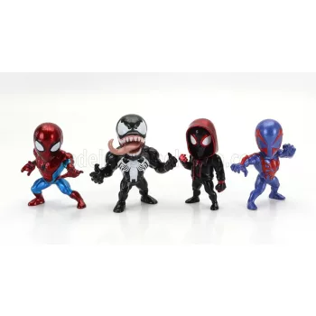   Jada - FIGURES SET 4X AVENGERS - SPIDER MAN - MILES MORALES - SPIDERMAN 2099 - VENOM - CM. 6.0 VARIOUS