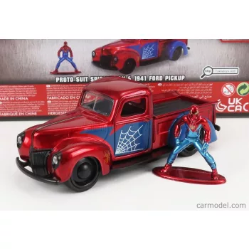 Jada - Ford Usa Pick-Up With Spiderman Figure 1941 Red Blue