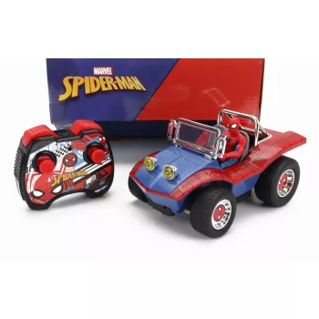   Jada - MAYERS MANX BUGGY WITH SPIDERMAN FIGURE MARVEL 1964 BLUE RED
