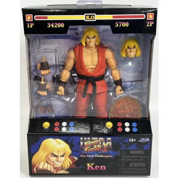   Jada - FIGURES KEN - ULTRA STREET FIGHTER II - THE FINAL CHALLENGERS - CM. 15.5 - ACTION FIGURE RED PINK