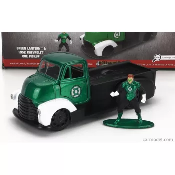   Jada - Chevrolet Coe Truck With Green Lantern Figure 1952 Green Black