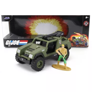   Jada - FIGURES VAMP MILITARY JEEP WITH DUKE G.I.JOE FIGURE 2010 MILITARY GREEN