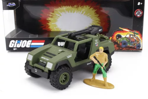 Jada - FIGURES VAMP MILITARY JEEP WITH DUKE G.I.JOE FIGURE 2010 MILITARY GREEN