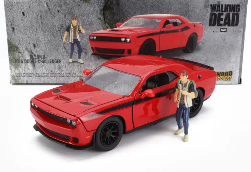 Jada - DODGE CHALLENGER WITH WALKING DEAD GLENN FIGURE 2015 RED BLACK