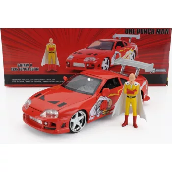   Jada - TOYOTA SUPRA WITH ONE PUNCH MAN SAITAMA FIGURE 1995 ORANGE