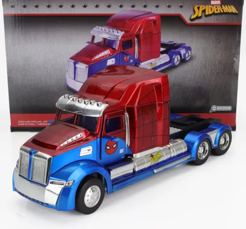 Jada - WESTERN STAR 57X TRACTOR TRUCK SPIDERMAN 2009 BLUE RED