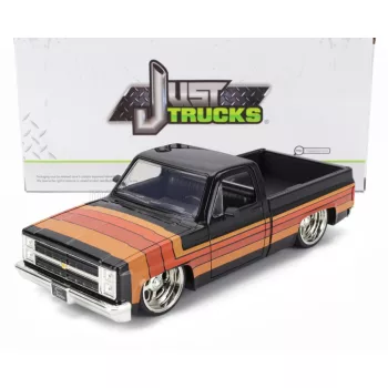 Jada - CHEVROLET C-10 PICK-UP CUSTOM 1985 BLACK BROWN