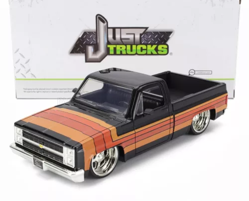 Jada - CHEVROLET C-10 PICK-UP CUSTOM 1985 BLACK BROWN