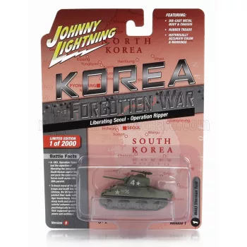   Johnny Lightning - TANK M4A3 SHERMAN MILITARY KOREA 1944 MILITARY GREEN