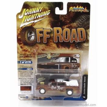   Johnny Lightning - Ford Usa Haulin Hearse - Carro Funebre - Funeral Car Off Road 1970 Brown White