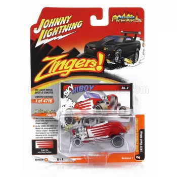 Johnny Lightning - FORD USA HIBOY ZINGER CUSTOM 1932 RED